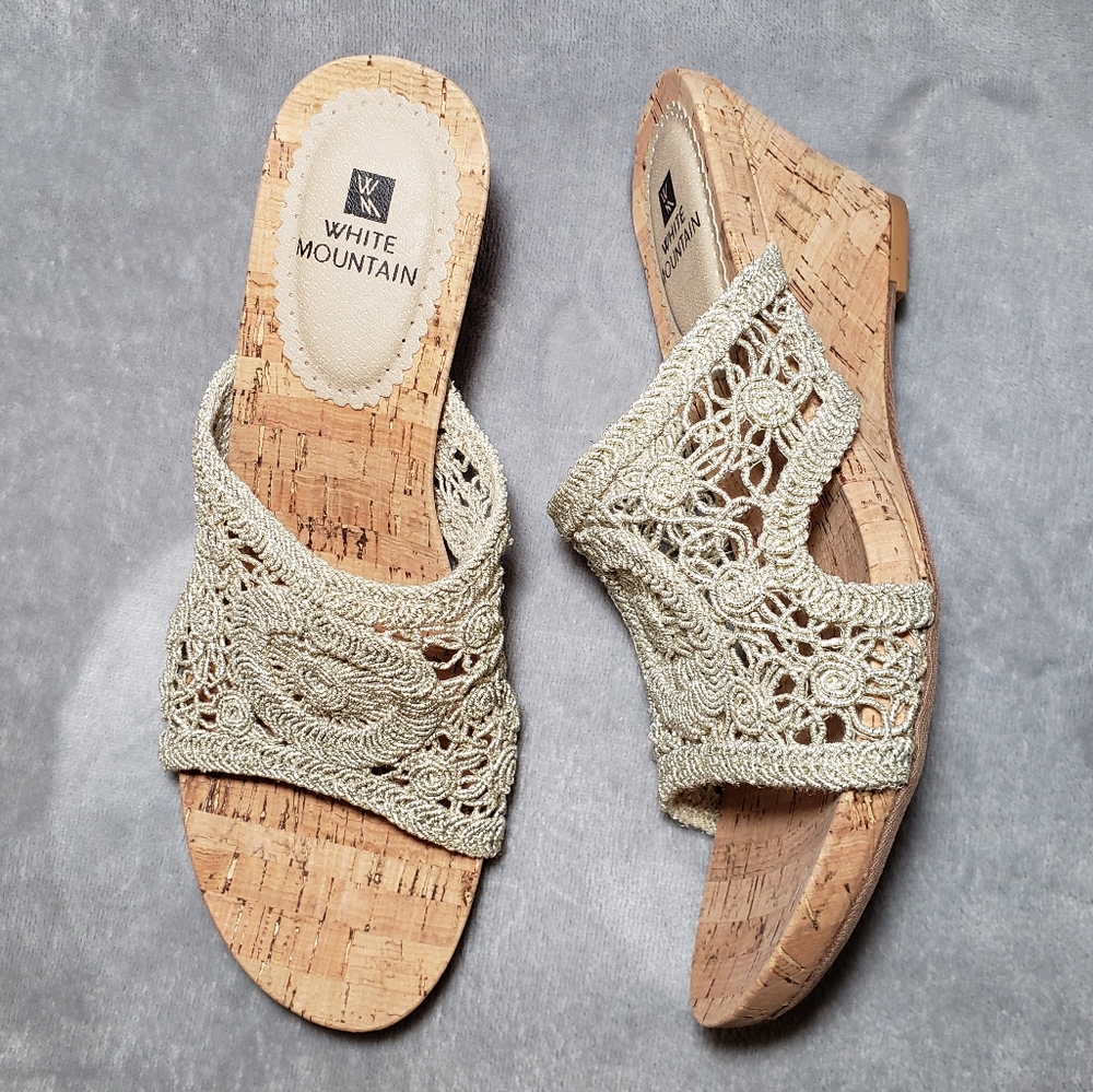 Cliffs by White Mountain Amherst Cork Wedge Sandal